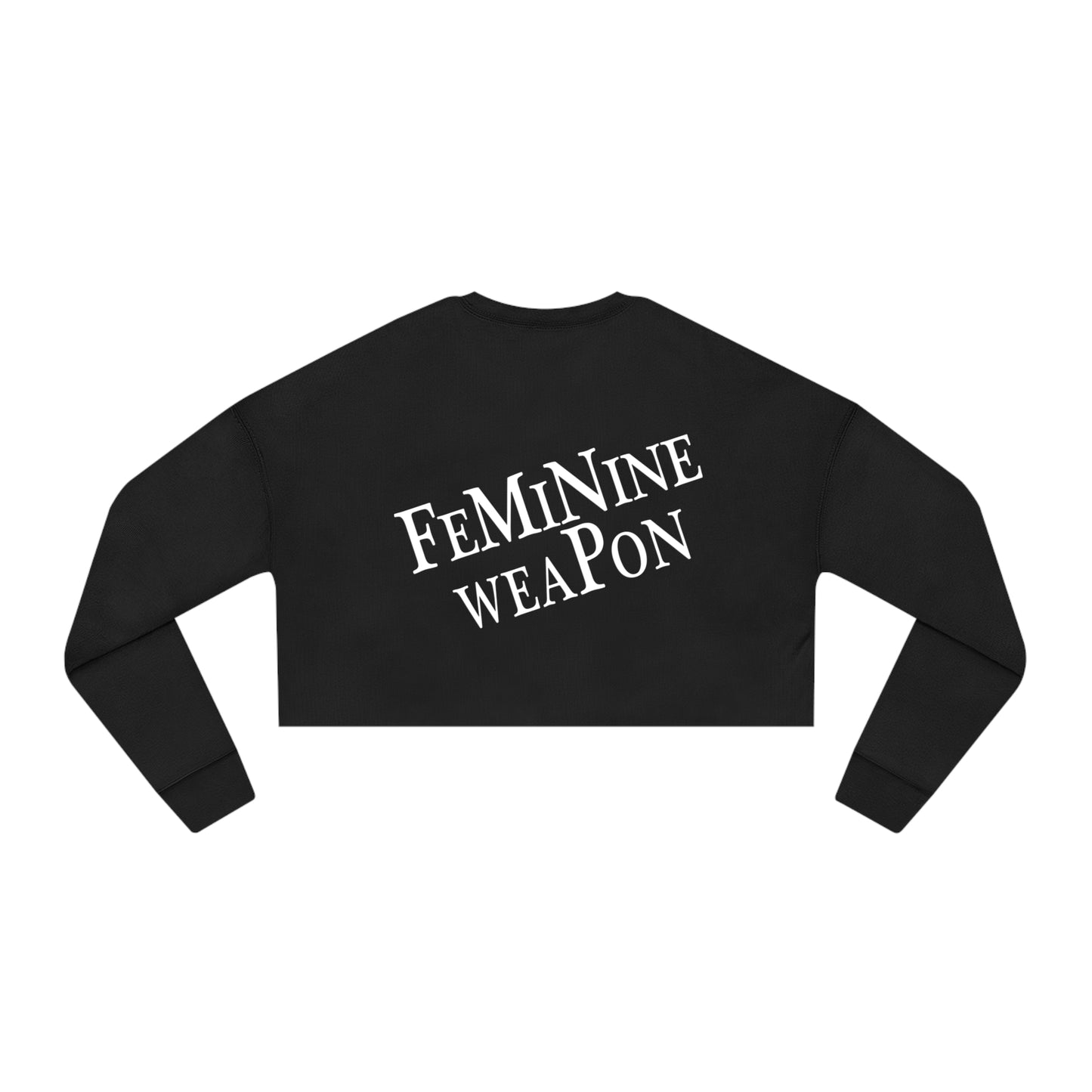 BLACK BENATAR CROPPED SWEATSHIRT