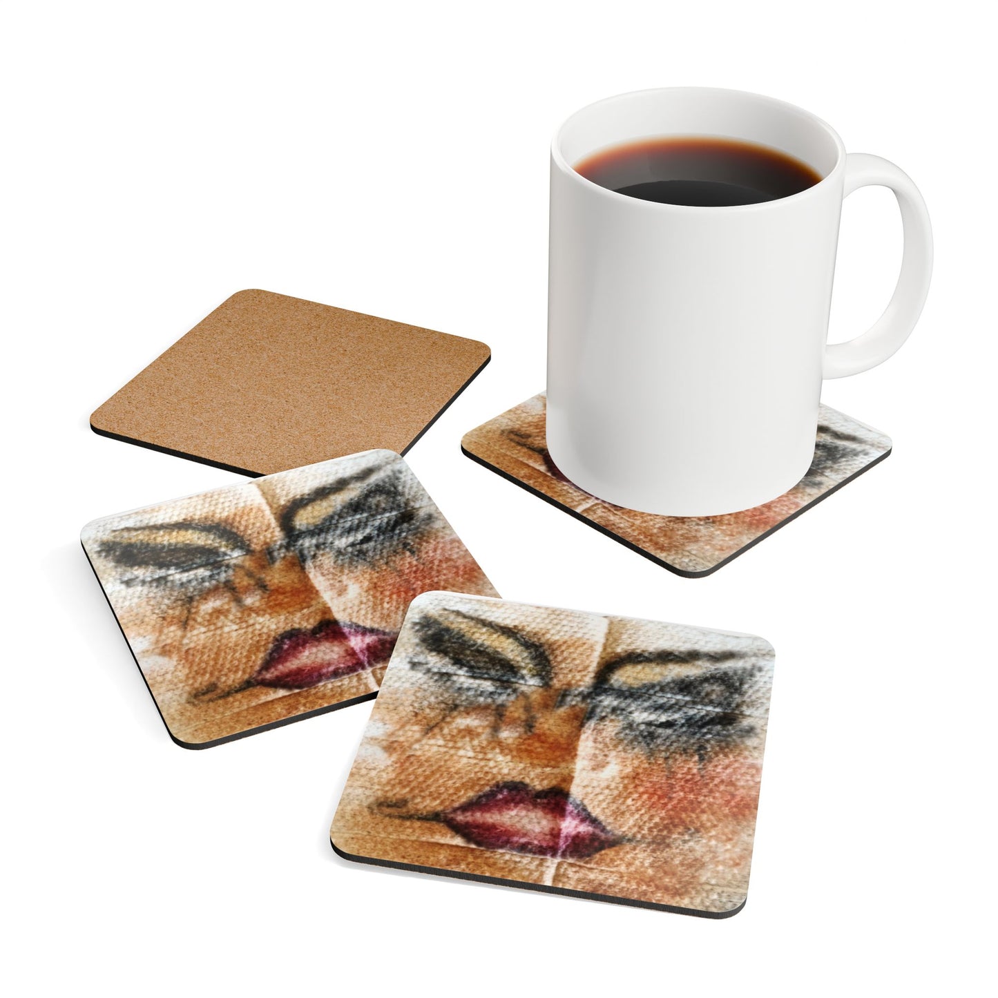 Corkwood Coaster Set