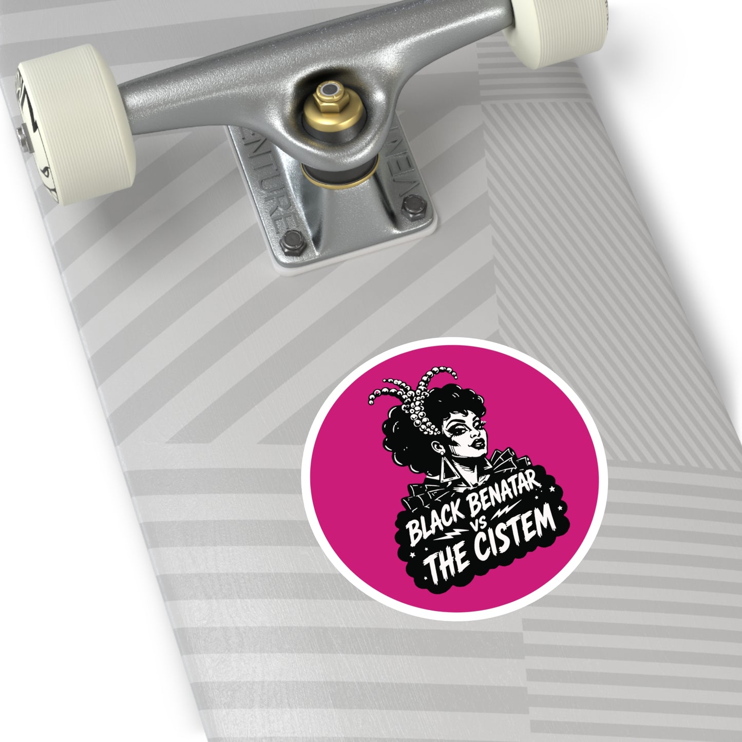 Black Benatar vs The Cistem Round Sticker (Indoor/Outdoor)