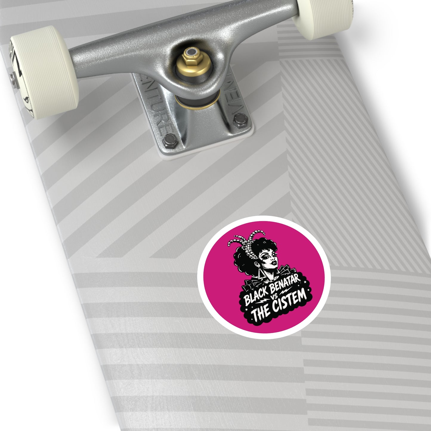 Black Benatar vs The Cistem Round Sticker (Indoor/Outdoor)