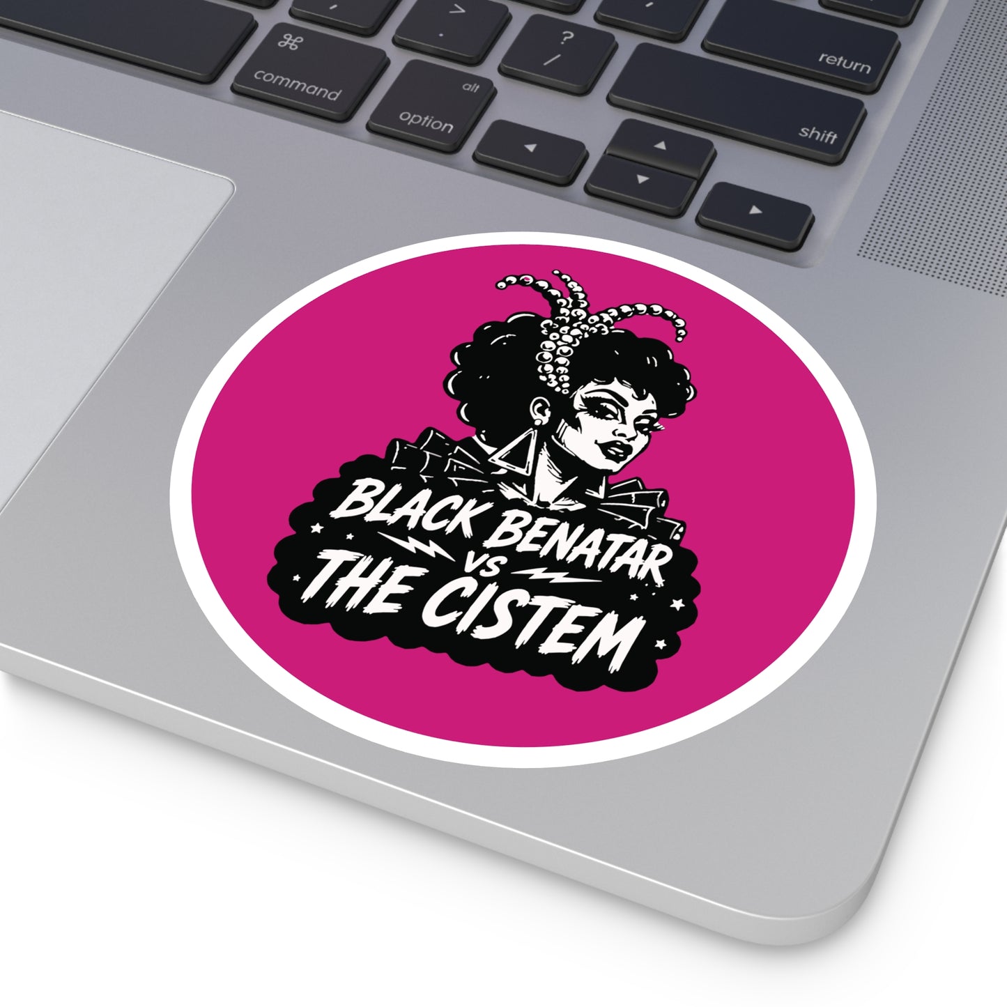 Black Benatar vs The Cistem Round Sticker (Indoor/Outdoor)