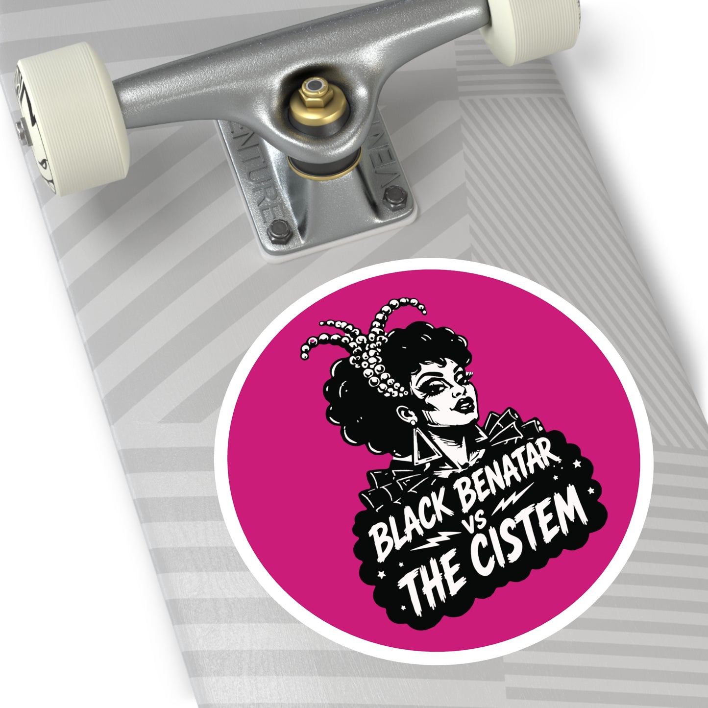 Black Benatar vs The Cistem Round Sticker (Indoor/Outdoor)