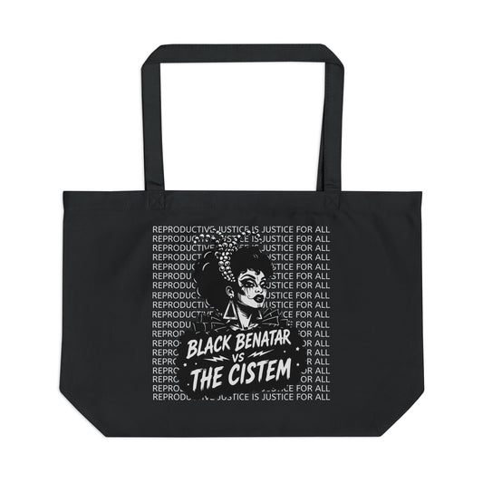 Tote Bag with Bold Drag Queen Reproductive Justice Design